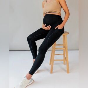 BLANQI Maternity Pocket Leggings - Black / XX-Large